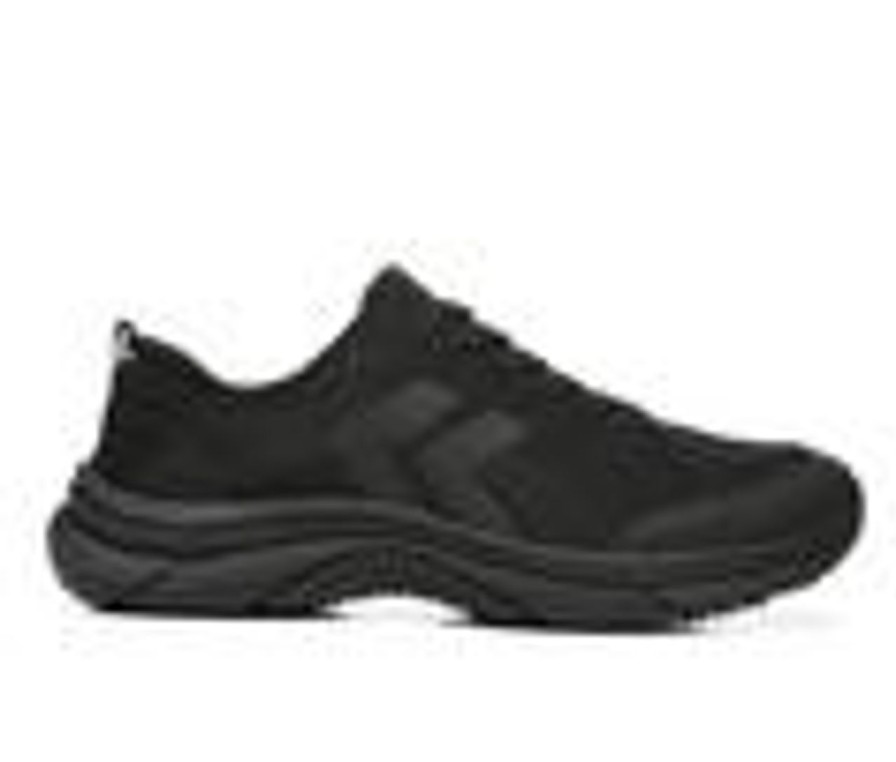 Men Dr. Scholls Slip Resistant | Men'S Dr. Scholls Got It Slip-Resistant Sneakers Black Fabric