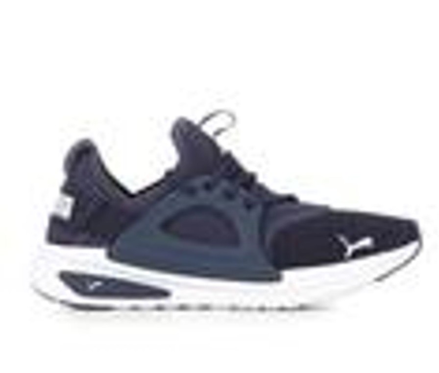 Men Puma Slip-Ons | Men'S Puma Softride Enzo Evolve Slip-On Sneakers Navy/White