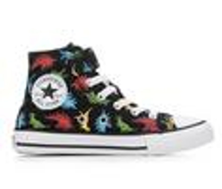 Kids Converse Athletics & Sneakers | Kids' Converse Little Kid Chuck Taylor All Star Dino Mid Sneakers Blk/Red//Blue