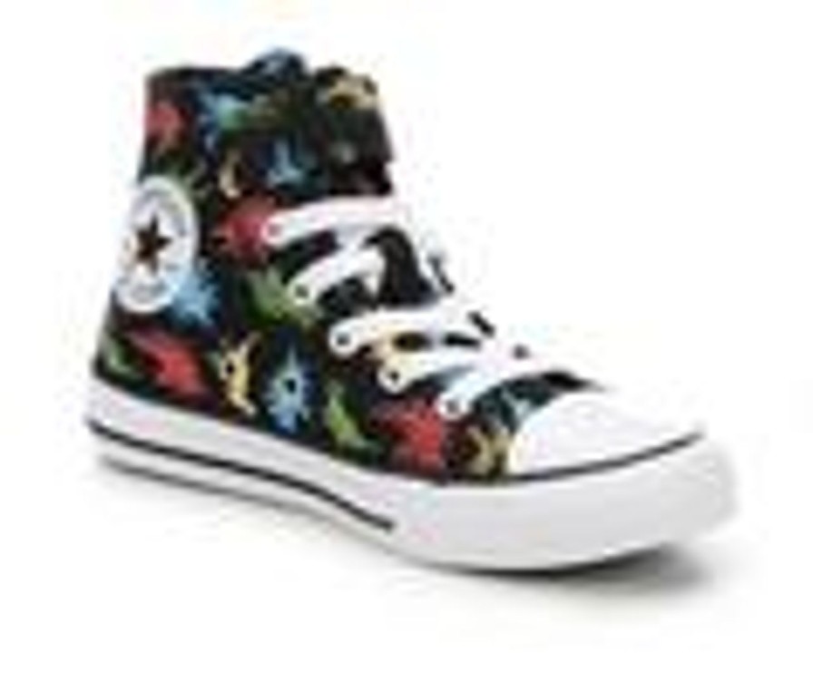 Kids Converse Athletics & Sneakers | Kids' Converse Little Kid Chuck Taylor All Star Dino Mid Sneakers Blk/Red//Blue