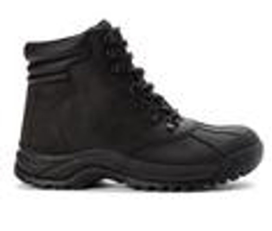 Men Propet Winter And Snow Boots | Men'S Propet Blizzard Mid Lace Waterproof Winter Boots Black