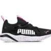 Kids Puma Athletics & Sneakers | Girls' Puma Big Kid Softride Rift Slip-On Running Shoes Bk/Pnk/Wh/Speck