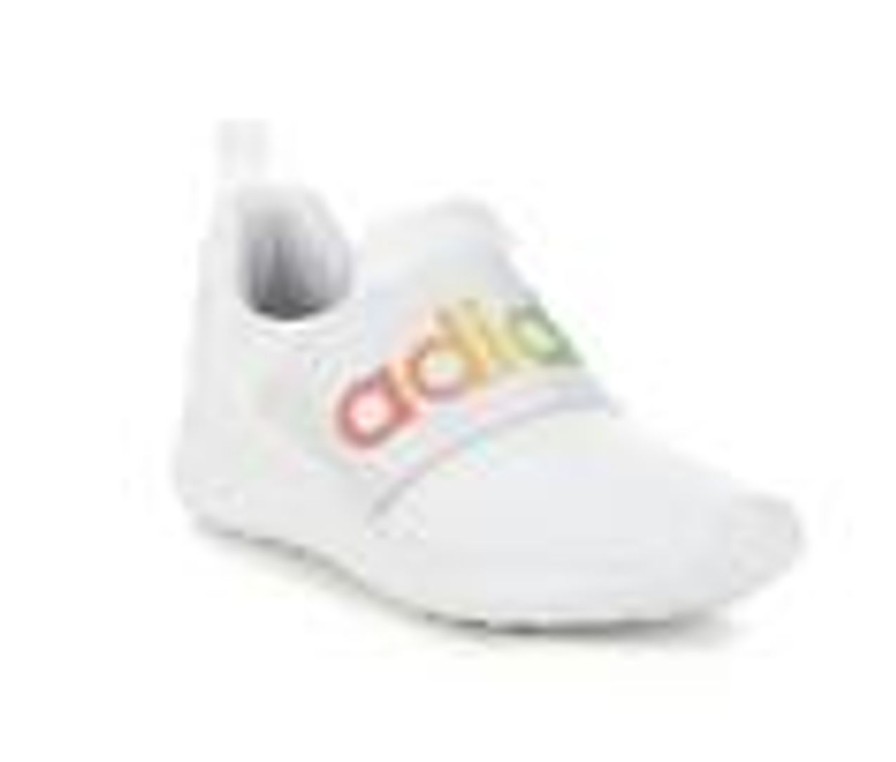 Kids Adidas Athletics & Sneakers | Girls' Adidas Little Kid & Big Kid Lite Racer Adapt 4.0 Sustainable Sneakers Wht/Gry/Rainbow