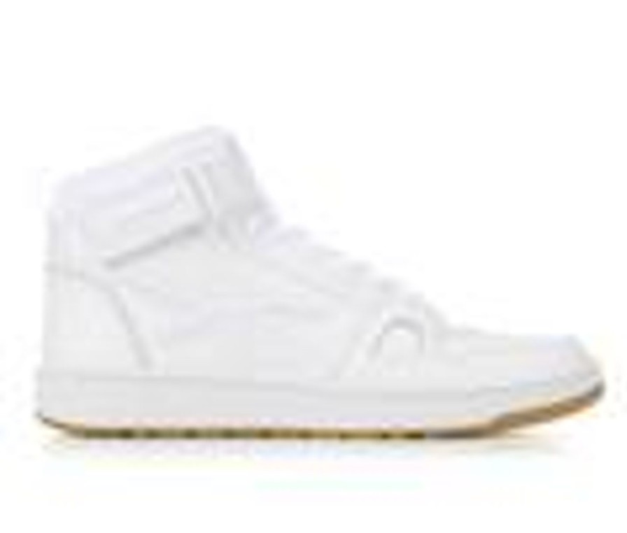 Men Reebok High Tops | Men'S Reebok Resonator Mid Strap Basketball Shoes White/Gum