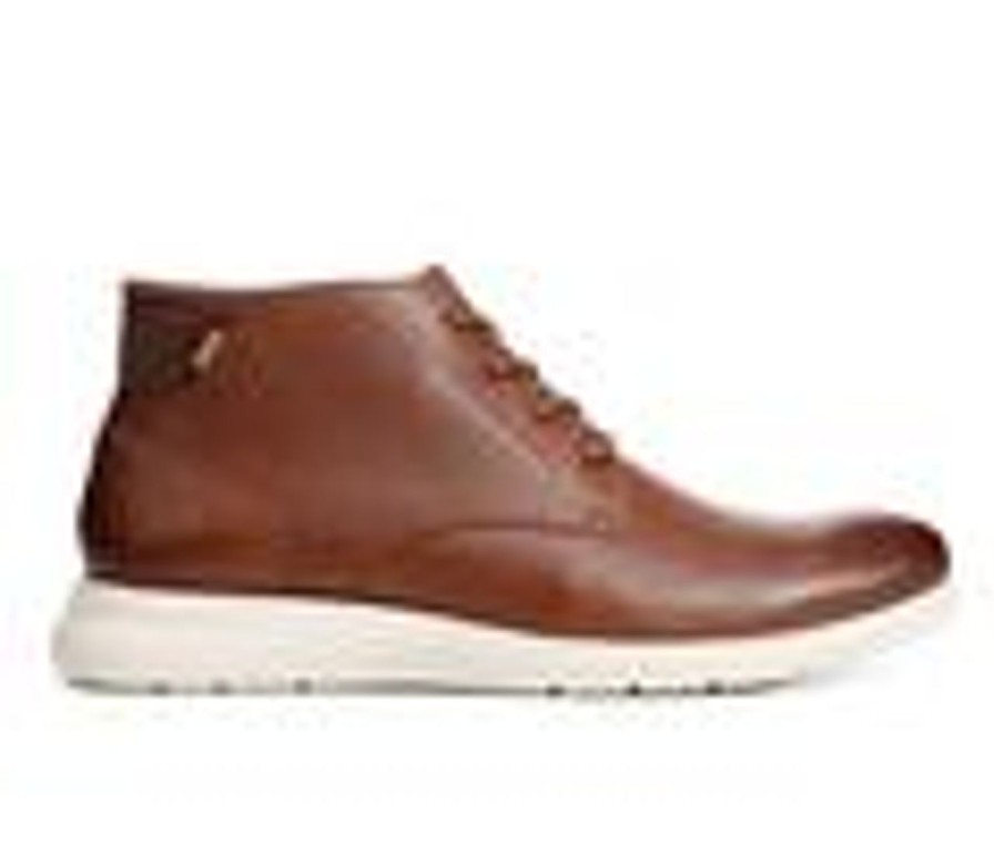 Men Dr. Scholls Boots | Men'S Dr. Scholls Tracker Dress Boots Brown Leather