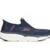 Men Skechers Slip-Ons | Men'S Skechers Max Cushion Slip In Sneakers Navy