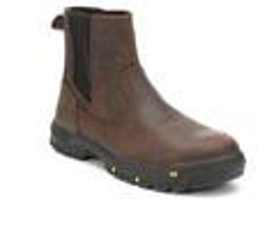 Men Caterpillar Steel Toe | Men'S Caterpillar Wheelbase Steel Toe Work Boots Clay