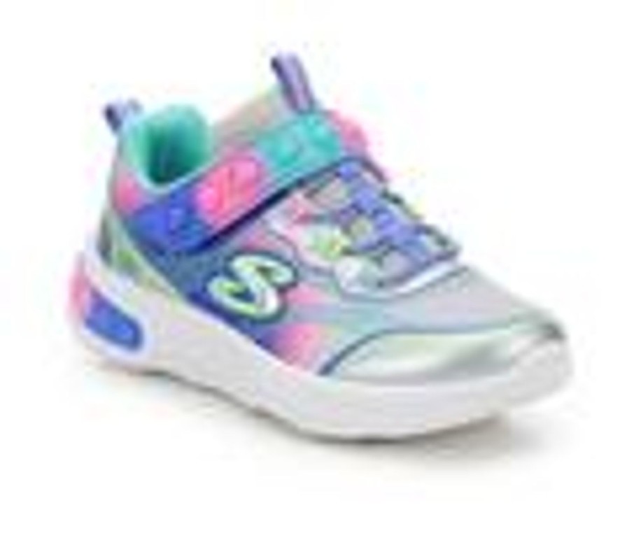 Kids Skechers Athletics & Sneakers | Girls' Skechers Little Kid & Big Kid Skech Pops Running Shoes Silver/Multi