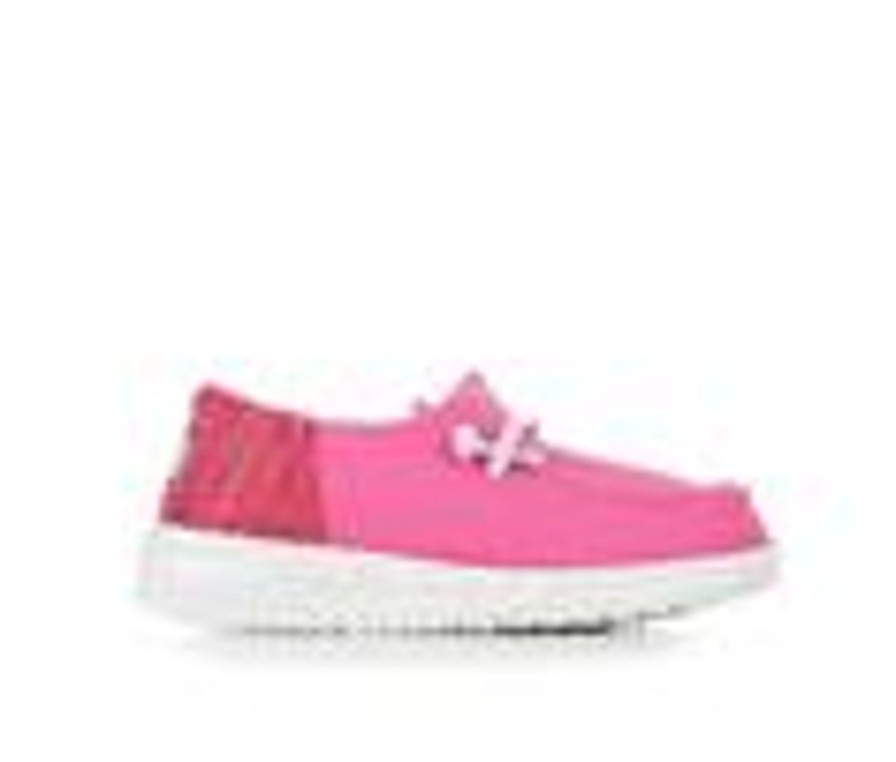 Kids HEYDUDE Casual | Girls' Heydude Toddler Wendy Funk Slip-On Shoes Fuchsia