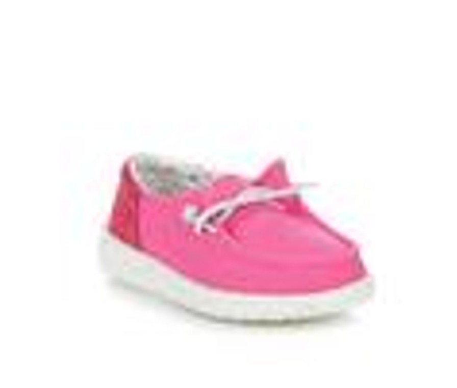 Kids HEYDUDE Casual | Girls' Heydude Toddler Wendy Funk Slip-On Shoes Fuchsia