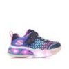 Kids Skechers Casual | Girls' Skechers Toddler Heart Lights Sweetheart Light-Up Sneakers Nvy/Multi/Glitr