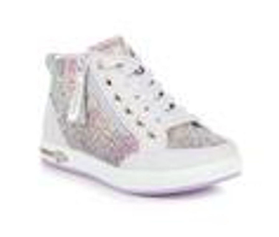 Kids Skechers Athletics & Sneakers | Girls' Skechers Little Kid & Big Kid Shoutouts 2.0 Hi Glitter Sneakers Lavender/Multi