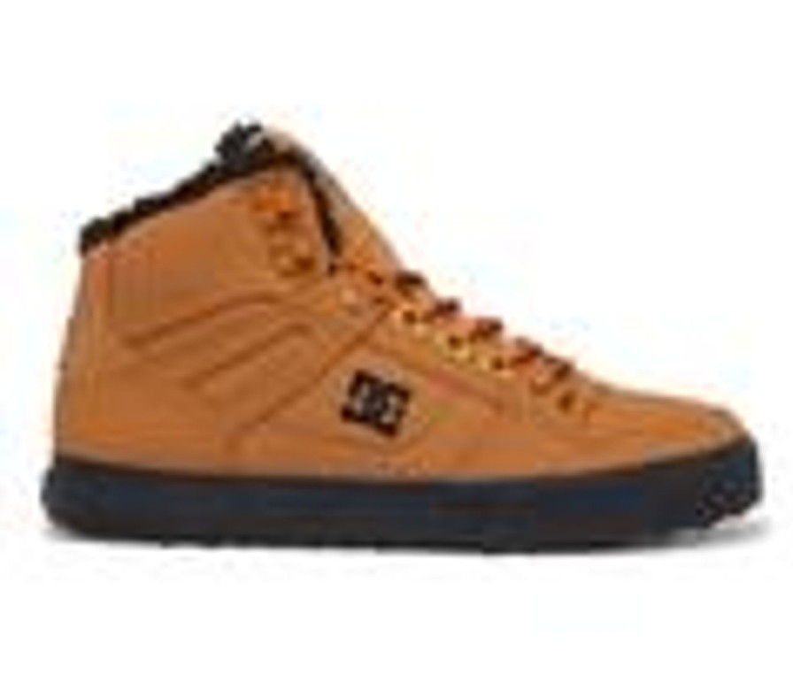 Men DC High Tops | Men'S Dc Pure High-Top Wc Wnt Skate Shoes Wheat/Black