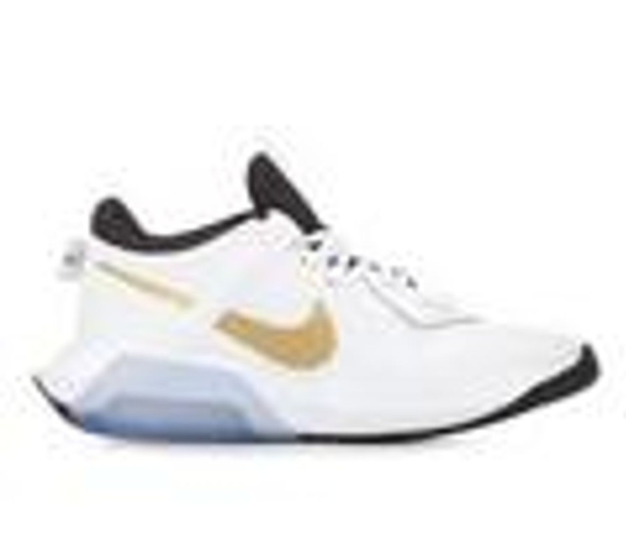 Kids Nike Athletics & Sneakers | Kids' Nike Big Kid Air Zoom Crossover Basketball Shoes Wht/Gold/Blk