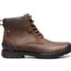 Men Nunn Bush Boots | Men'S Nunn Bush 1912 Plain Toe Boots Brn Crazy Horse