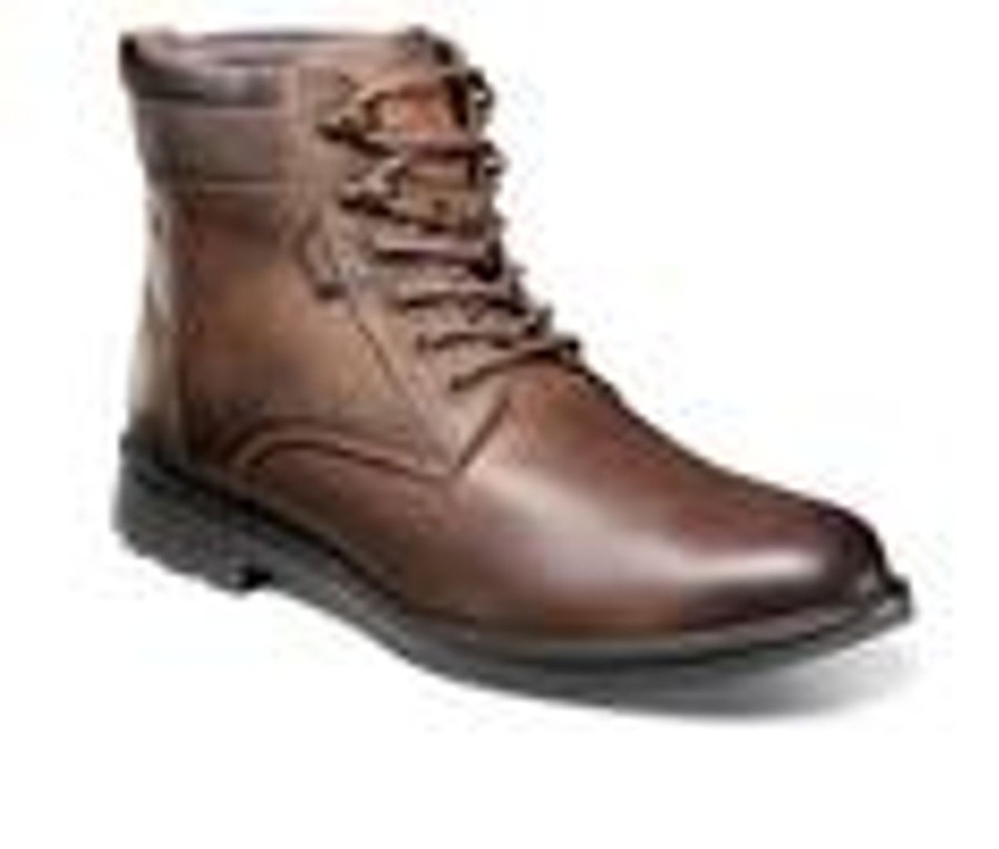 Men Nunn Bush Boots | Men'S Nunn Bush 1912 Plain Toe Boots Brn Crazy Horse