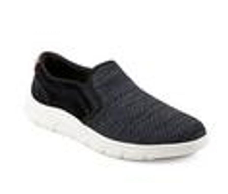 Men Easy Spirit Loafers And Slip-Ons | Men'S Easy Spirit Chad Slip-On Shoes Black Multi