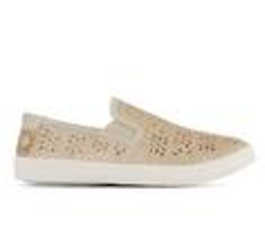 Kids Kenneth Cole Casual | Girls' Kenneth Cole Little Kid & Big Kid Ang Flora Slip On Shoes Pale Gold