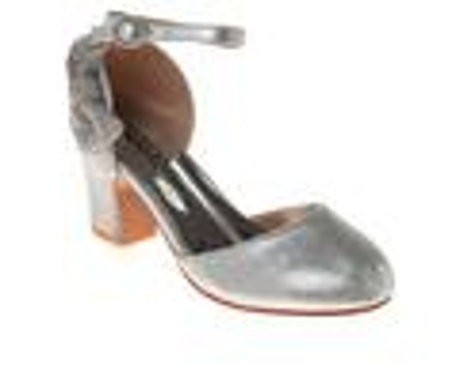 Kids Badgley Mischka Dress | Girls' Badgley Mischka Lila Luxe 13-6 Dress Shoes Silver