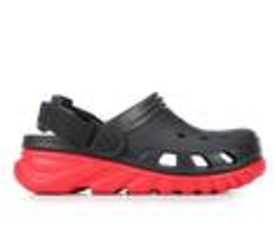 Kids Crocs Sandals | Boys' Crocs Duet Max Ii Clog 11-6 Blk/Varsity Red