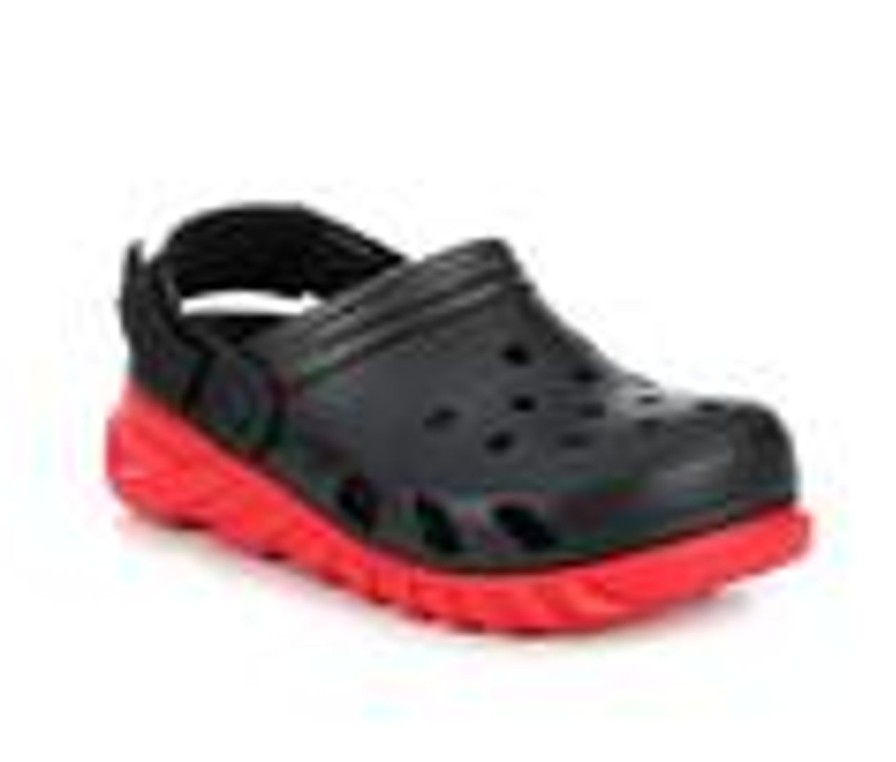 Kids Crocs Sandals | Boys' Crocs Duet Max Ii Clog 11-6 Blk/Varsity Red