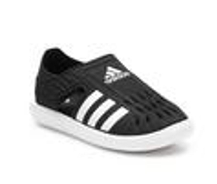 Kids Adidas Sandals | Boys' Adidas Toddler & Little Kid Closed Toe Water Sandals Black/White