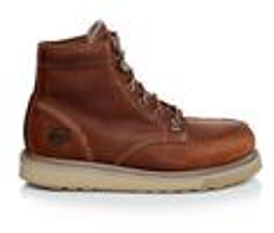 Men Timberland Pro Soft Toe | Men'S Timberland Pro Barstow Wedge Electrical Hazard Boots Brown