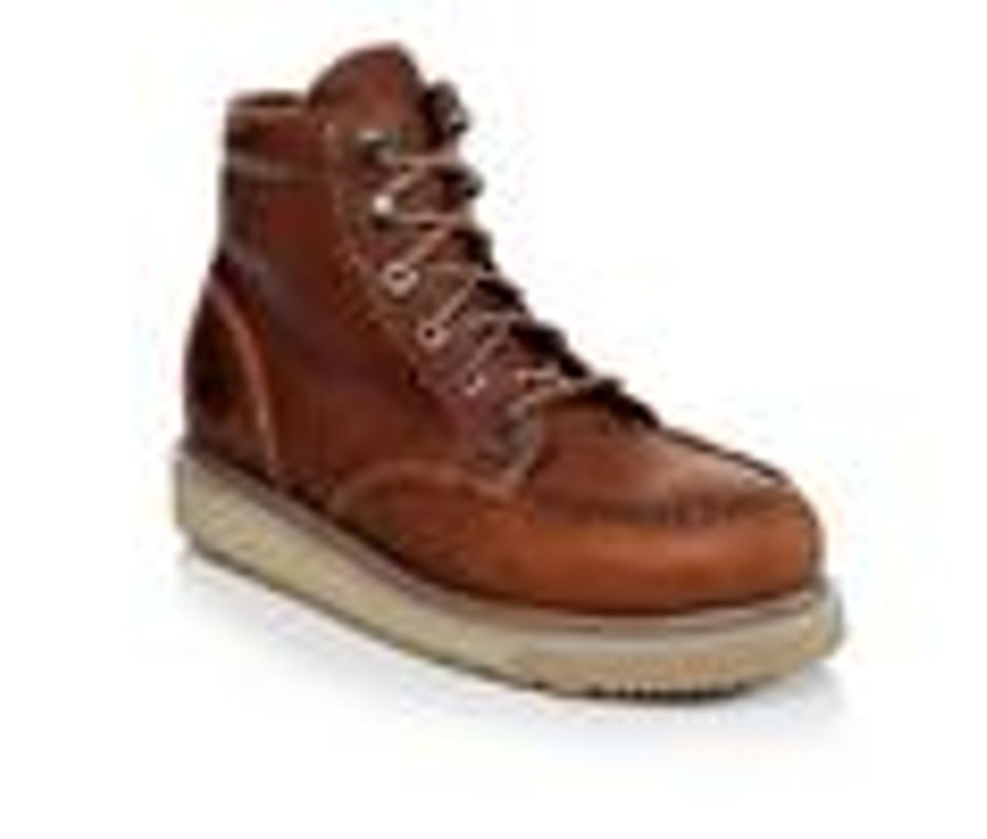 Men Timberland Pro Soft Toe | Men'S Timberland Pro Barstow Wedge Electrical Hazard Boots Brown