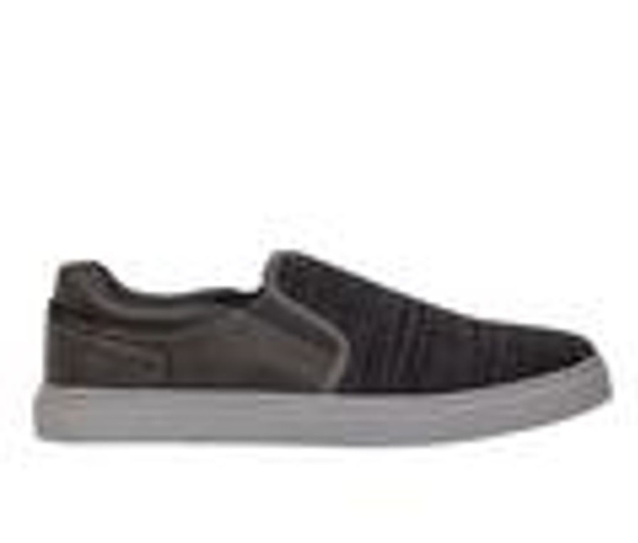 Men Deer Stags Loafers And Slip-Ons | Men'S Deer Stags Bryce Slip-On Shoes Dark Grey