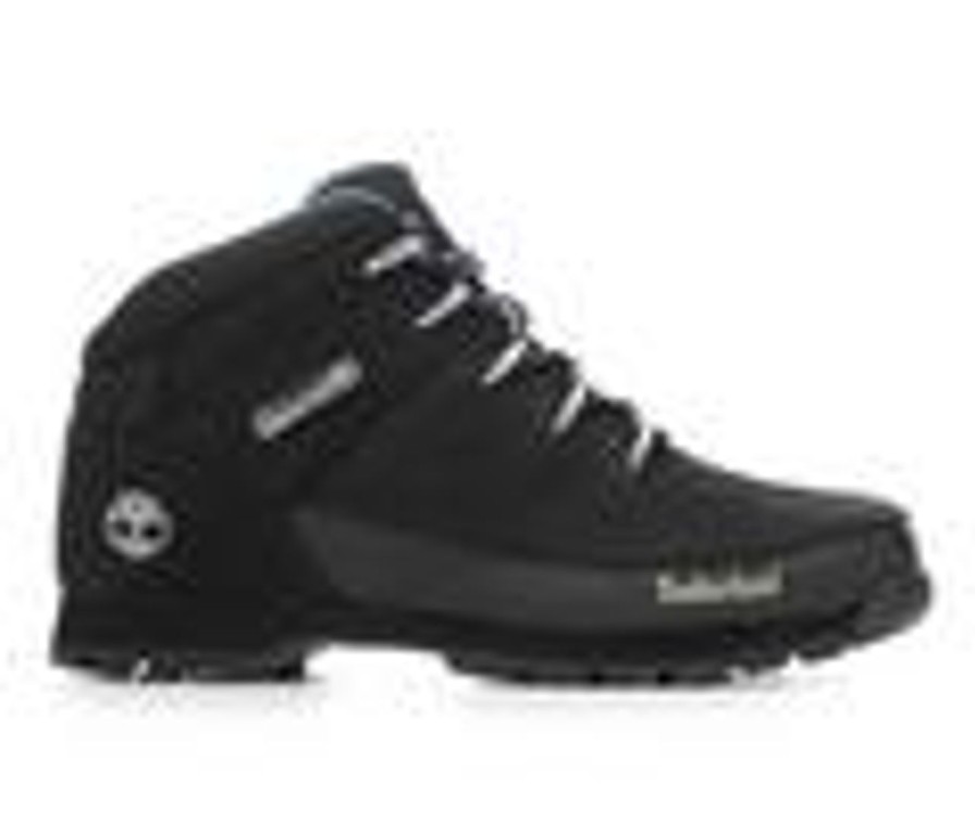 Men Timberland Hiking And Hunting | Men'S Timberland Euro Sprint Hiker Boots Blk Nubuck/Blue