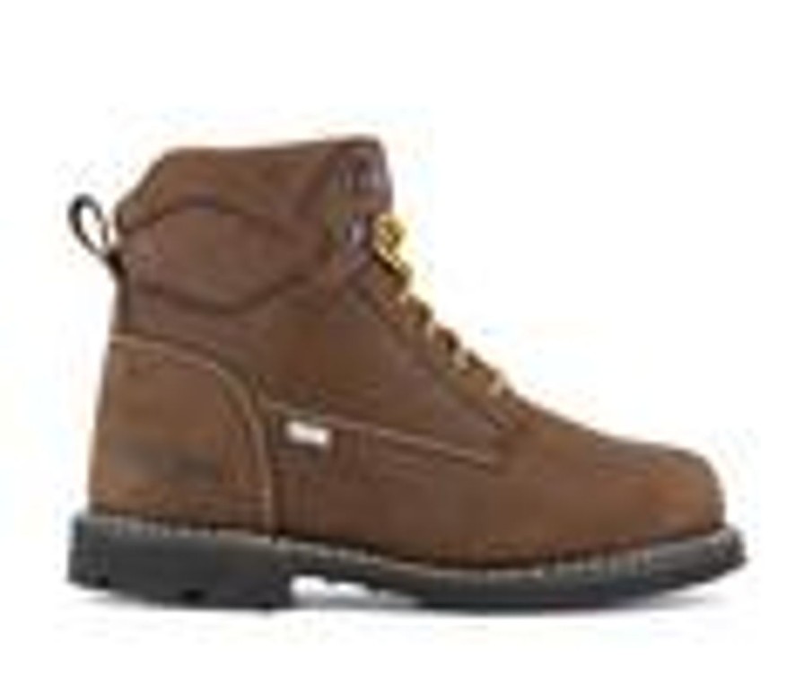 Men Iron Age Electric Hazard | Men'S Iron Age Groundbreaker Ia5014 Work Boots Brown