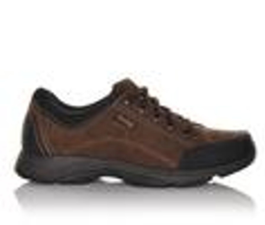 Men Rockport Oxfords | Men'S Rockport Chranson Casual Rugged Oxfords Dark Brown Nub