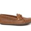 Men Minnetonka Loafers And Slip-Ons | Men'S Minnetonka Tie Tread Loafer Brown