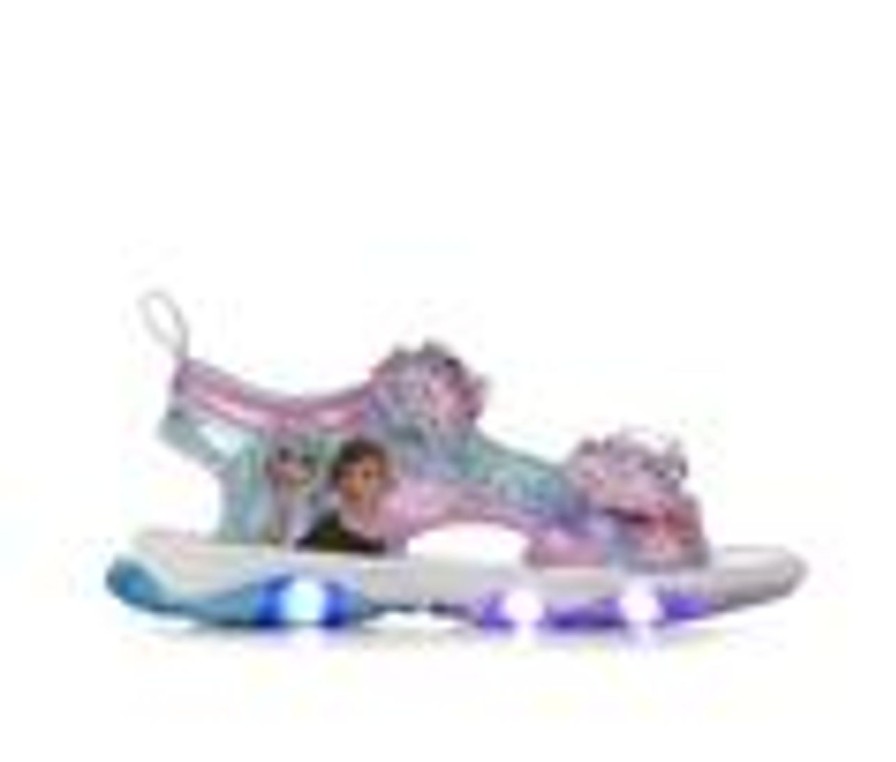 Kids Disney Sandals | Girls' Disney Toddler & Little Kid Frozen 2 Light-Up Sandals Blue/Lilac