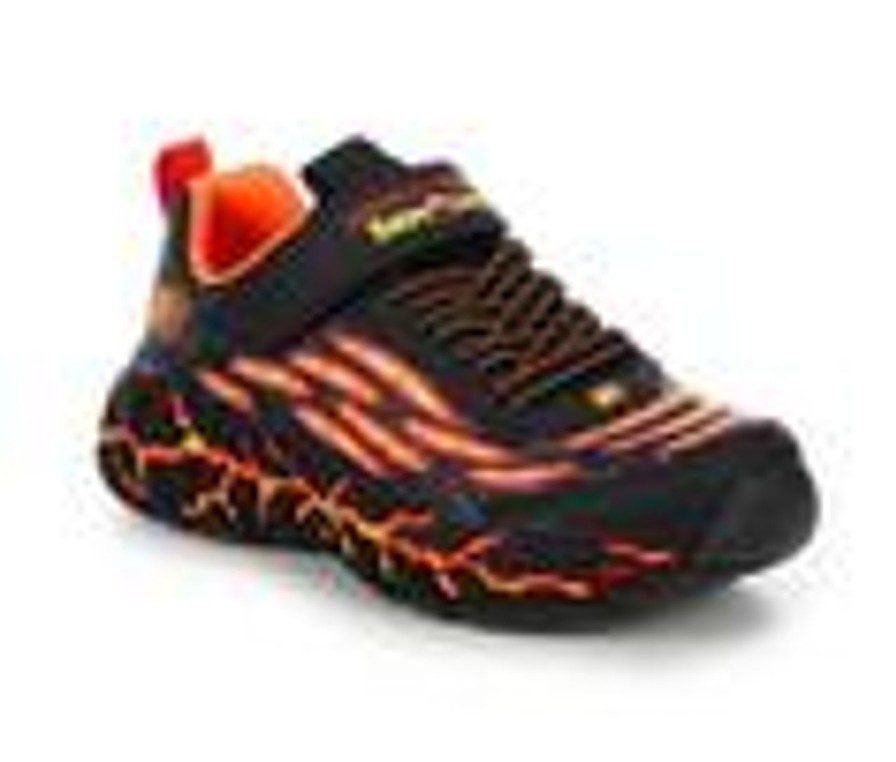 Kids Skechers Athletics & Sneakers | Boys' Skechers Little Kid & Big Kid Thermo-Quake Running Shoes Black/Orange