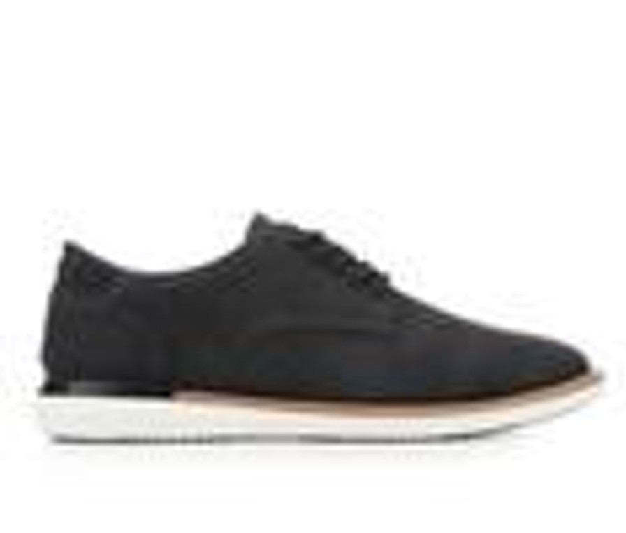 Men Madden Oxfords | Men'S Madden Dallas Dress Shoes Black Suede