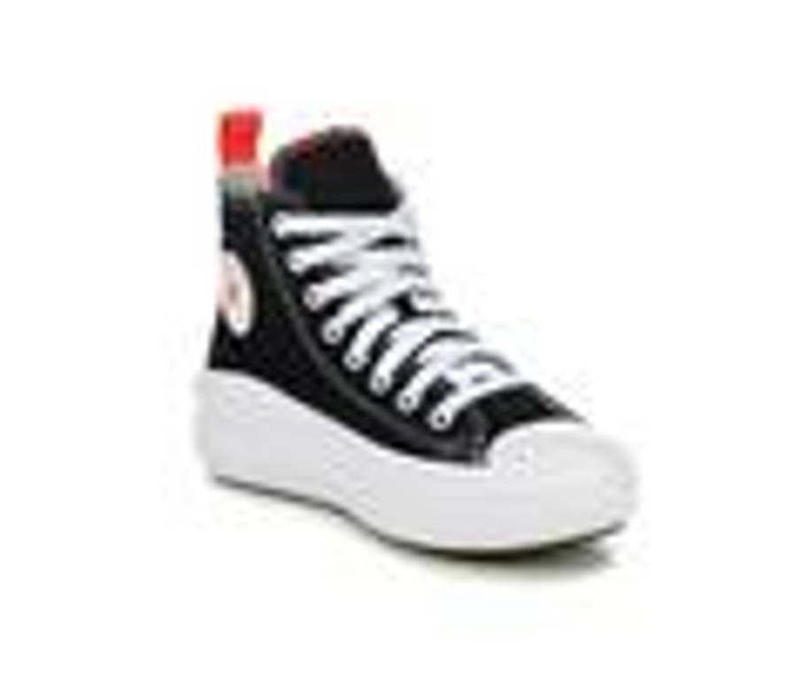 Kids Converse Athletics & Sneakers | Girls' Converse Little Kid Chuck Taylor Move Platform Sneakers Black/Pink/Wht