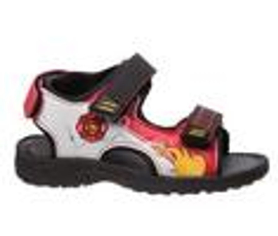 Kids Rugged Bear Sandals | Boys' Rugged Bear Toddler Rb88282H Firefighter Sport Sandals Black/Red