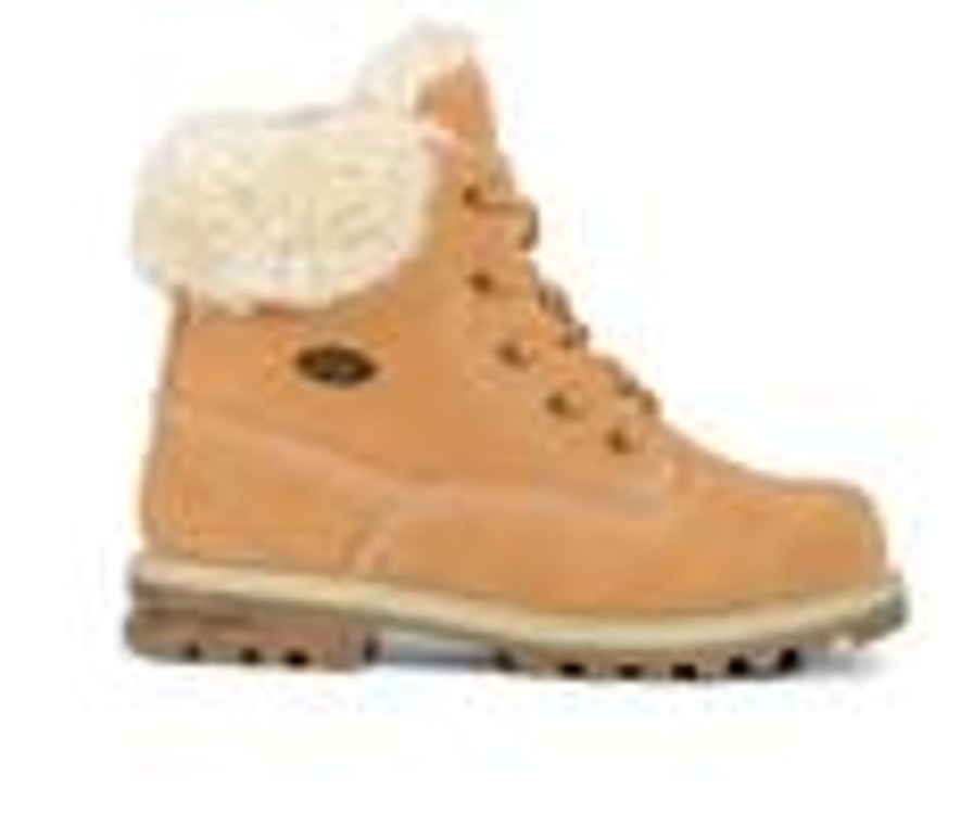 Kids Lugz Boots | Girls' Lugz Big Kid Empire Hi Faux Fur Boots Golden Wheat