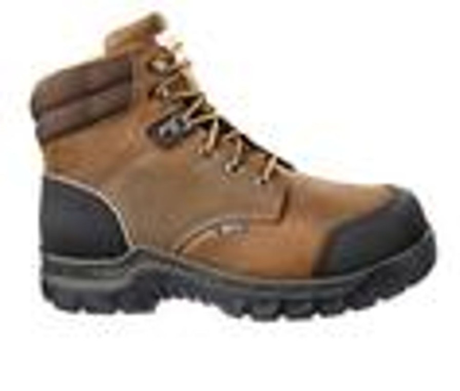 Men Carhartt Electric Hazard | Men'S Carhartt Cmf6720 Composite Toe Met-Guard Work Boots Dark Brown