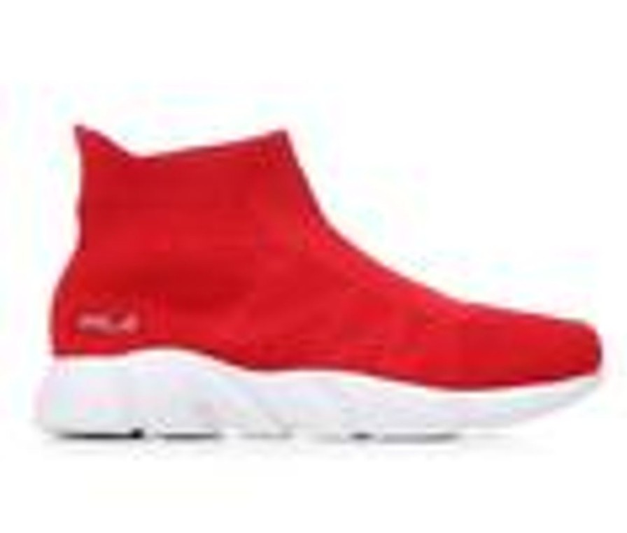 Kids Fila Athletics & Sneakers | Boys' Fila Little Kid & Big Kid Solarwave High Running Shoes Red/Red/White