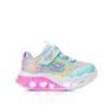 Kids Skechers Casual | Girls' Skechers Toddler Flutter Heart Lights Loves Light-Up Sneakers Turqoise/Multi