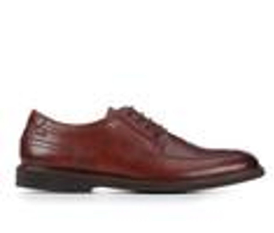 Men Clarks Oxfords | Men'S Clarks Malwood Low Dress Shoes Brown Leather