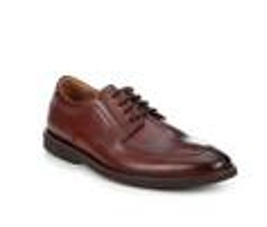 Men Clarks Oxfords | Men'S Clarks Malwood Low Dress Shoes Brown Leather