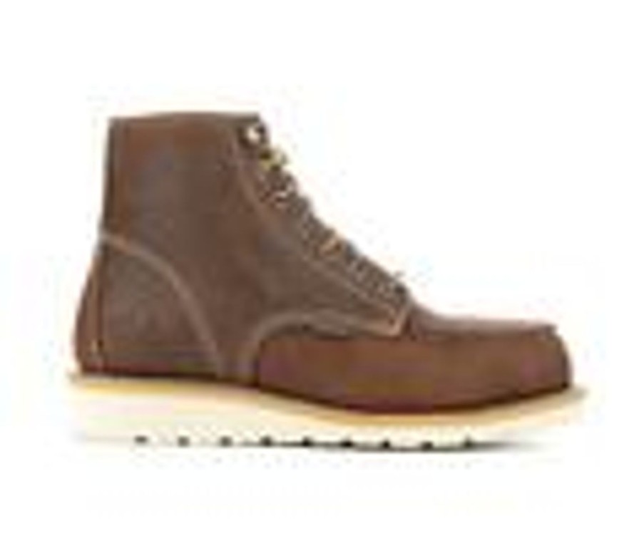 Men Carhartt Waterproof | Men'S Carhartt Cmw6295 Steel Toe Work Boots Dark Bison