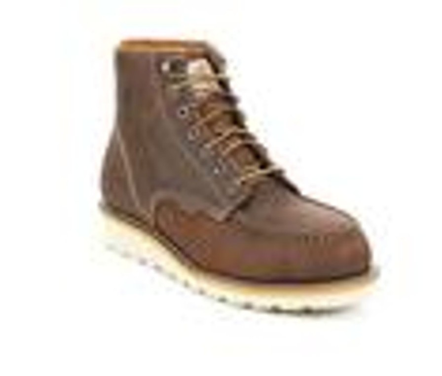 Men Carhartt Waterproof | Men'S Carhartt Cmw6295 Steel Toe Work Boots Dark Bison