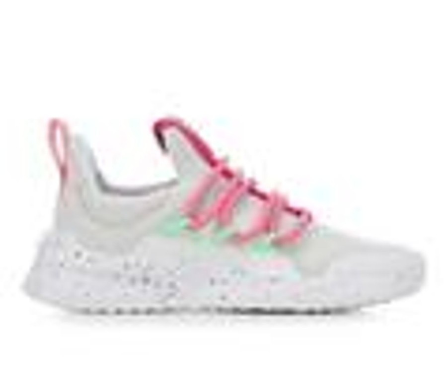 Kids Adidas Athletics & Sneakers | Girls' Adidas Little Kid & Big Kid Lite Racer Adapt 5.0 Sustainable Running Shoes Pink/Bliss/Grey