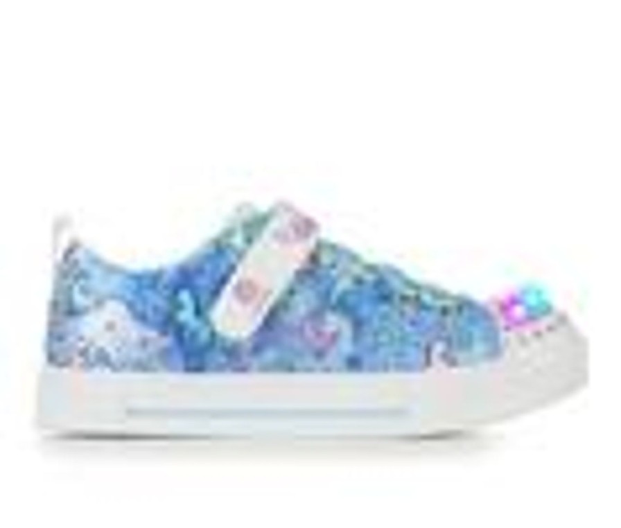 Kids Skechers Casual | Girls' Skechers Little Kid Twinkle Sparks Light-Up Sneakers Blue/Multi