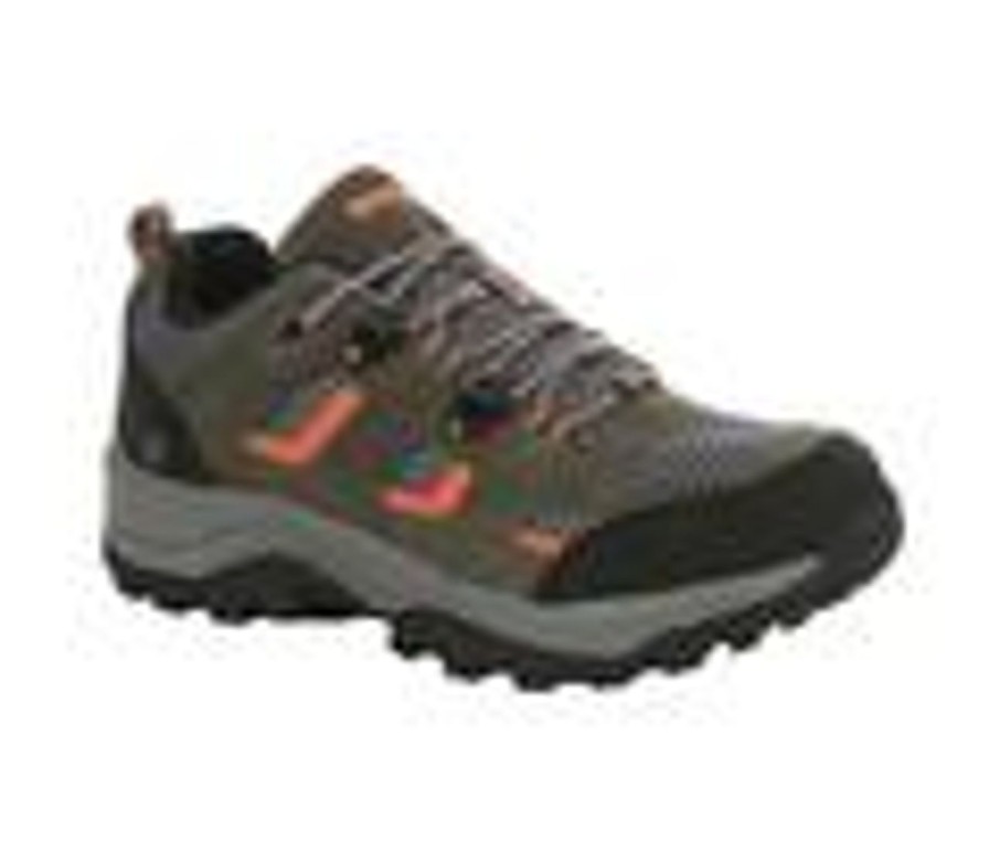 Kids Northside Boots | Boys' Northside Little Kid & Big Kid Monroe Low Jr. Hiking Shoes Olive/Orange