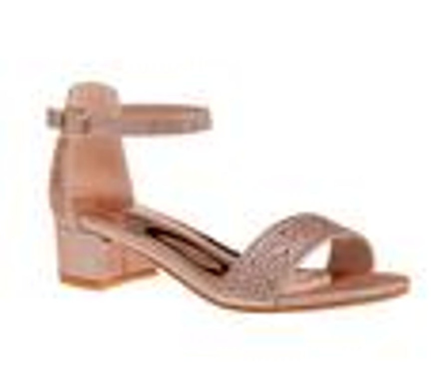 Kids Badgley Mischka Dress | Girls' Badgley Mischka Little Kid & Big Kid Louise Dress Sandals Rose/Gold